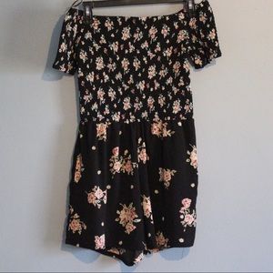 Floral Romper, Size Medium